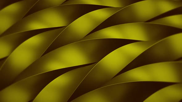 Rotating Abstract Spiral 3d Background Goldish
