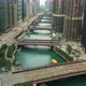 Downtown Chicago River Night to Day Sunrise - VideoHive Item for Sale