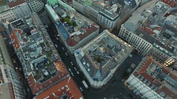 Aerial of Neuer Markt and Stephansplatz alt