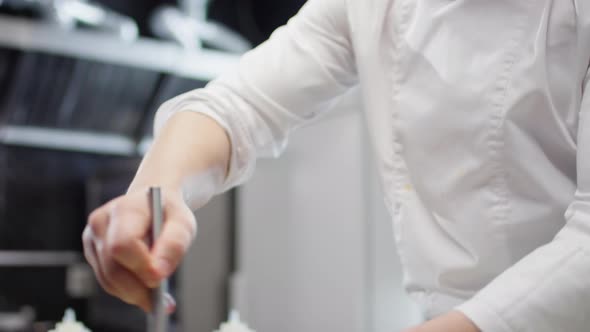 Chef Cooking in Bain Marie alt