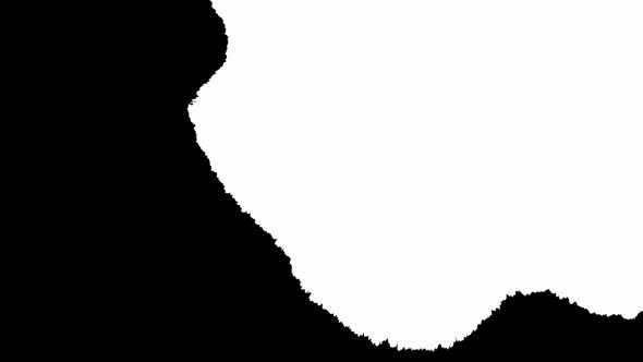 Bloom Ink. Beautiful White Watercolor Ink Drops Transition on Black Background. alt