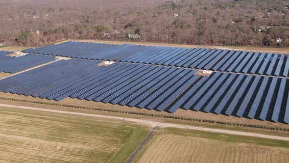 Solar Panel Farm Aerial 3