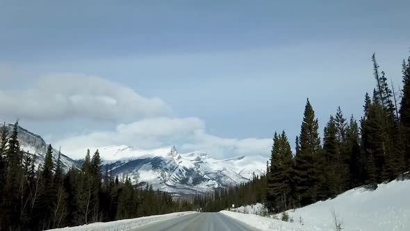 Driving Through the Rocky Mountains alt