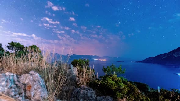 Milkyway over the mediterranean sea 
