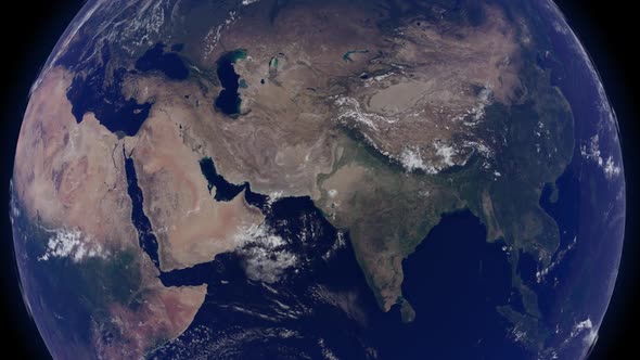 Earth View - Asia - Alpha Channel FullHD