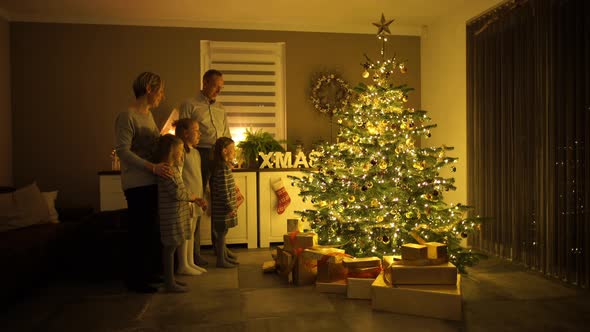 Family Singing on Christmas Eve