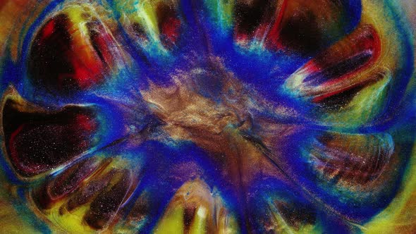 Colorful Abstract Texture of Liquid Marble Liquid Art alt