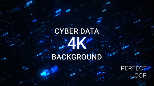 Cyber Data Network Server Background 4K