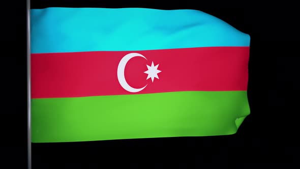 Azerbaijan Flag Animation 4k
