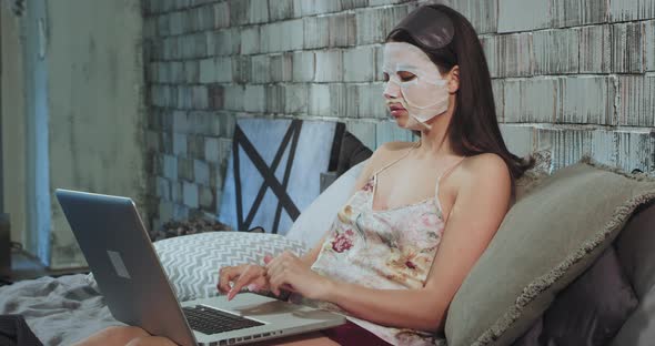 Good Looking Young Lady in Pajamas alt