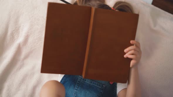 High Angle Shot Little Girl alt