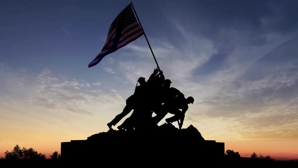 Iwo Jima Memorial Washington Dc Predawn