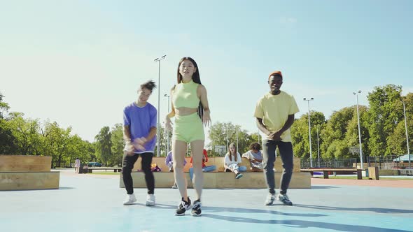 group of teens having fun alt