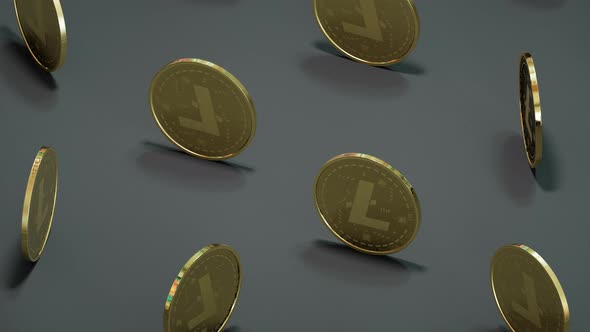 Spinning Litecoin Coin alt