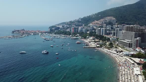 Budva Old City Montenegro Europe Crna Gora Adriatic Sea Vacation Holiday Summer Beach
