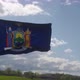 Flag of New York State Region of the United States Waving at Wind - VideoHive Item for Sale
