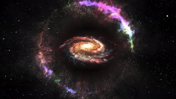 Flying Into Black Hole Portal To Another Galaxy alt