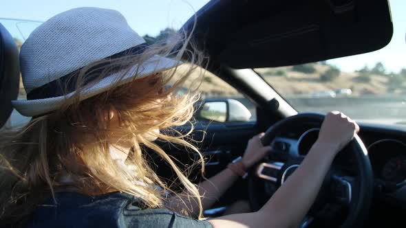 Hair In The Wind In Convertible Car By CineGeek VideoHive