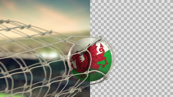 Soccer Ball Scoring Goal Day - Wales