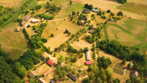 Maurzyce wooden architecture heritage park, antique building in open air museum. Lowicz, Poland alt