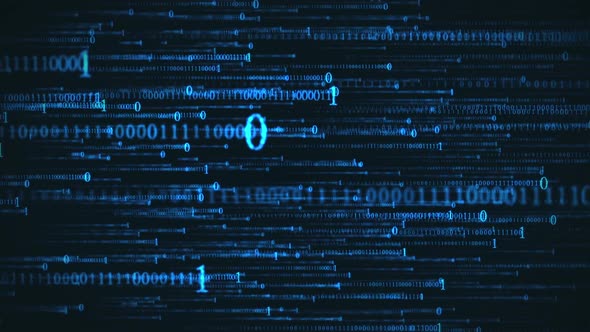 Binary Data Stream Rolling Background alt