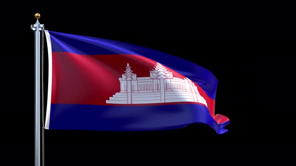 Cambodia Waving Flag alt