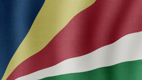 The National Flag of Seychelles