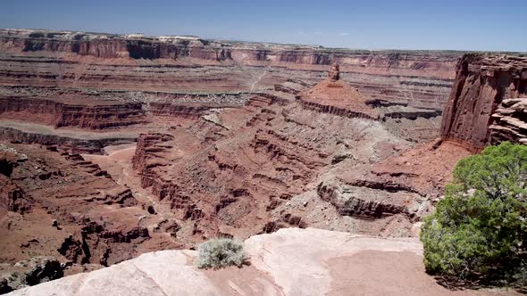 Dead Horse Point State Park in Summer Season USA Slow Motion alt