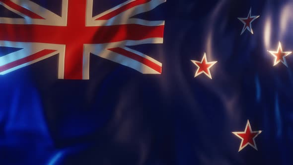 New Zealand Flag with Edge Bump