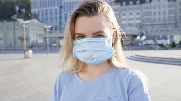 Woman Wearing Face Mask