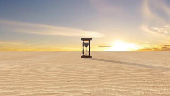 Sand Clocks In Desert 4 K Nl