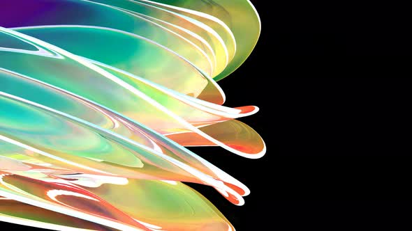 Trendy Color Wave Move on Black Intro for Presentation Advertisement alt