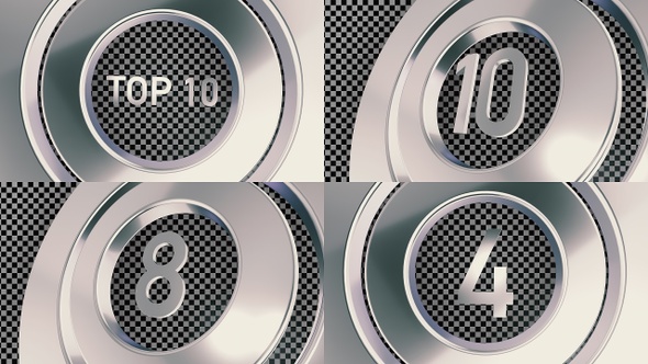 Top 10 Numbers Overlay Transition With Alpha alt
