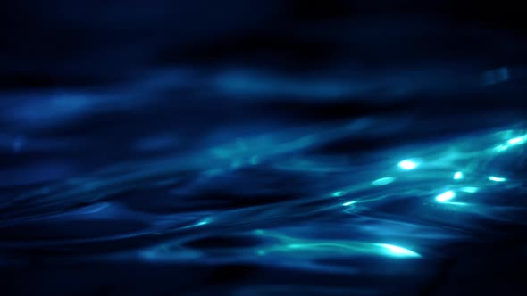Abstract Reflective Elegant Blue Liquid Water and Oil Landing Page and Banner Loop Background