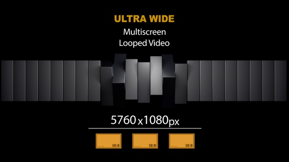 UltraWide HD Cubes Rotation 01