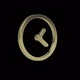 Golden Icon. Clock Rotate Around it Axis . Seamless Loop With Alpha Channel.  - VideoHive Item for Sale