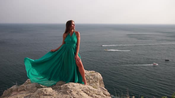 Close Up Shot of Beautiful Young Caucasian Woman with Long Hair Looking at Camera and Smiling alt