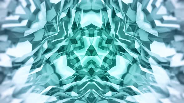 VJ Blue Crystal Abstraction