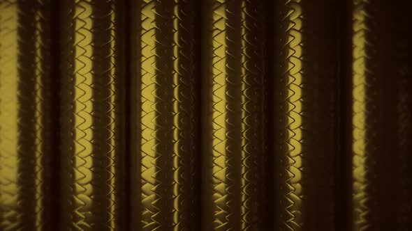 Rolling 3d Pattern Tubes Gold