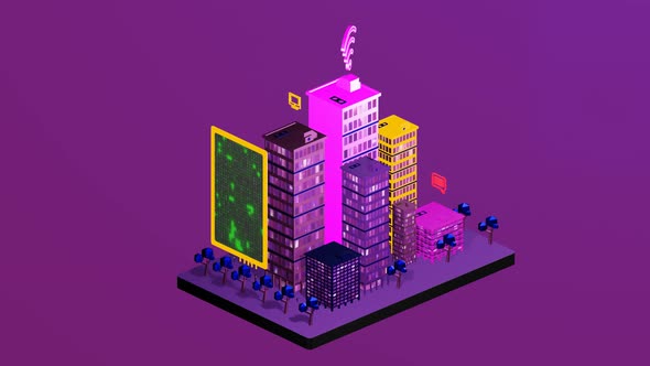 City isometrics using internet data as a link