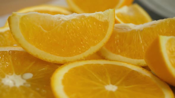 Juicy Fresh Sweet Orange Fruit Rotates