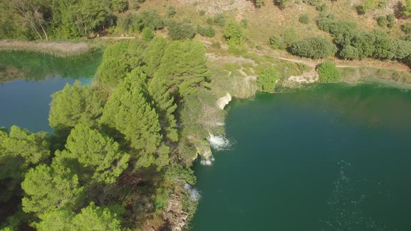 Waterfall Lake Forest Aerial