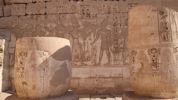 Temple of Medinet Habu. Egypt, Luxor.