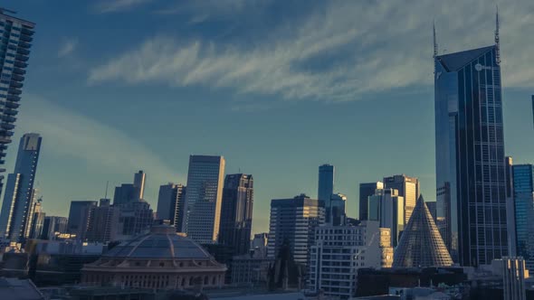Timelapse of Melbourne cityscape alt