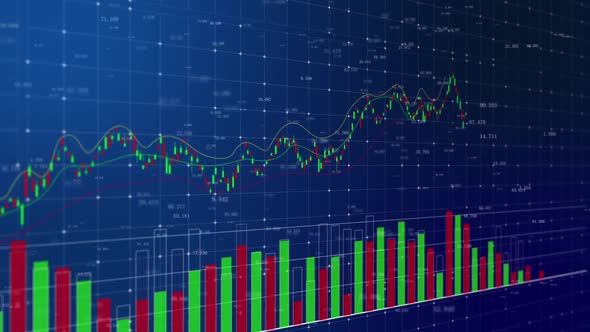 K Line Trading Volume Trend Chart Of Financial Securities Stock Market