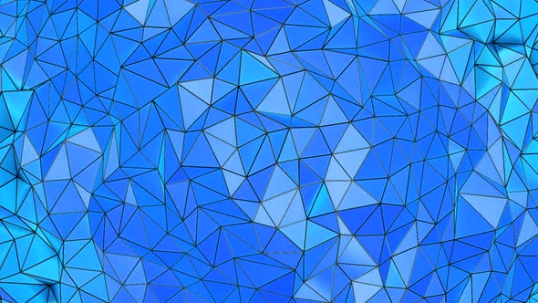 Low Poly Pattern Blue Background
