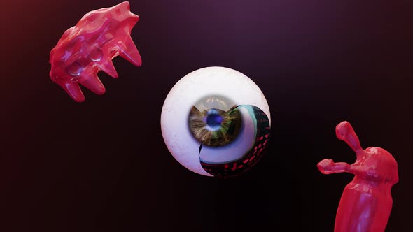 Animation of tear. A drop of the saline, watery fluid continually secreted alt