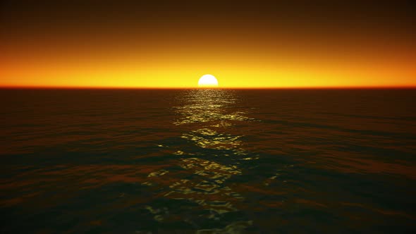 Wide Angle Dark Ocean and Warm Sky Loop alt