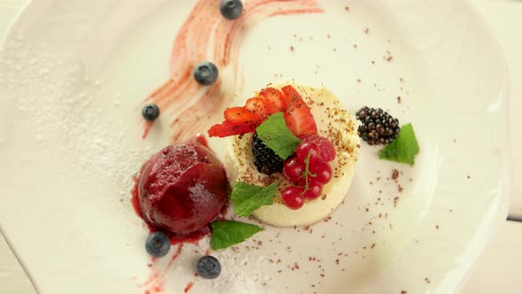 Mint Leaves on Small Cake alt