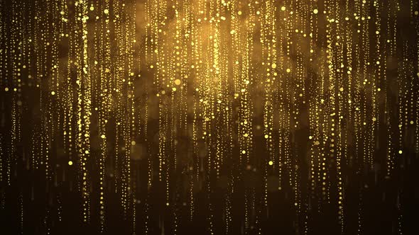 Beautiful golden Dust particles rain. award videos, event videos, video presentation,  alt